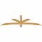 Ekena Millwork Davenport Rough Sawn Timber Gable Bracket, Western Red Cedar, 96"W x 24"H x 2"D x 4"F, 6/12 Pitch GBW096X24X0204DAV00RWR - alternate 1